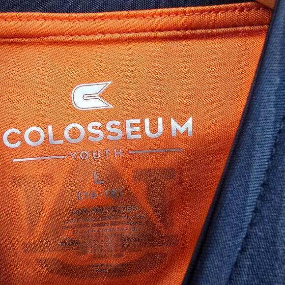 NEW Colosseum Youth Boys Auburn University 1/4 Zip Pull Over Long Sleeve Shirt - Picture 5 of 7